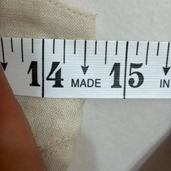 Aerie‎ Linen Blend Button Down Tie Strap Mini Dress Cream Size XS Boho Festival - Image 5
