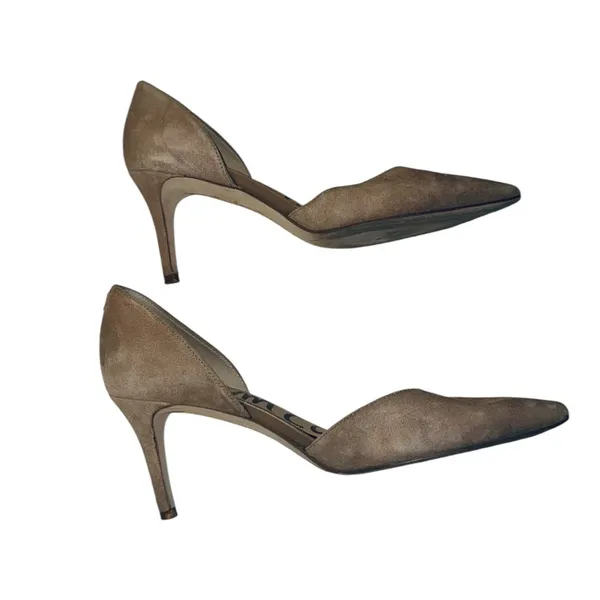 Sam Edelman Oatmeal Suede Telsa Heels - Image 7