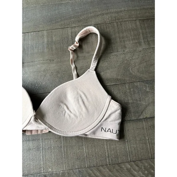 Nautica Women's Padded Tan Underwire‎ removed bra size 36B - Image 3