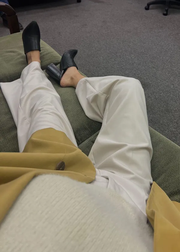 ZARA Ecru Work Pants - Image 2