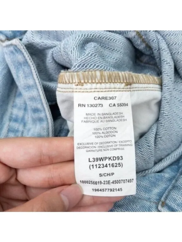 NWT Free People x Lee Union-Alls Coverall Denim Jumpsuit S Sky Blues Stripe - Image 15