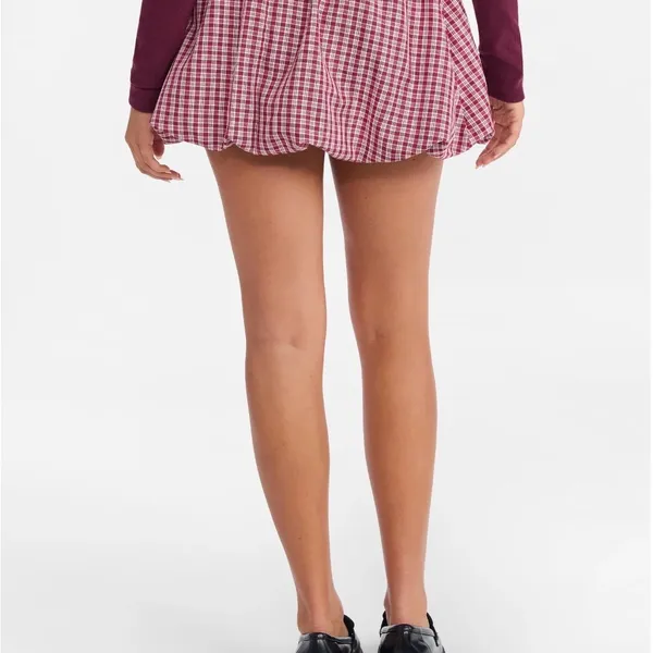 No Boundaries Bubble Hem Mini Skirt - Image 4
