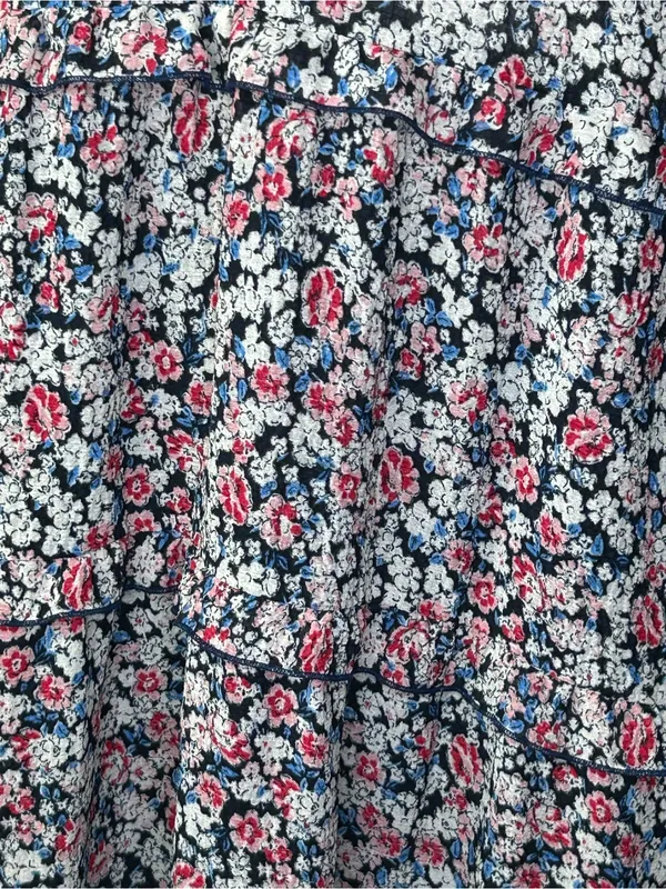 Dear John Whitley dress maxi floral size XS ruffle tiered sleeveless - Image 7
