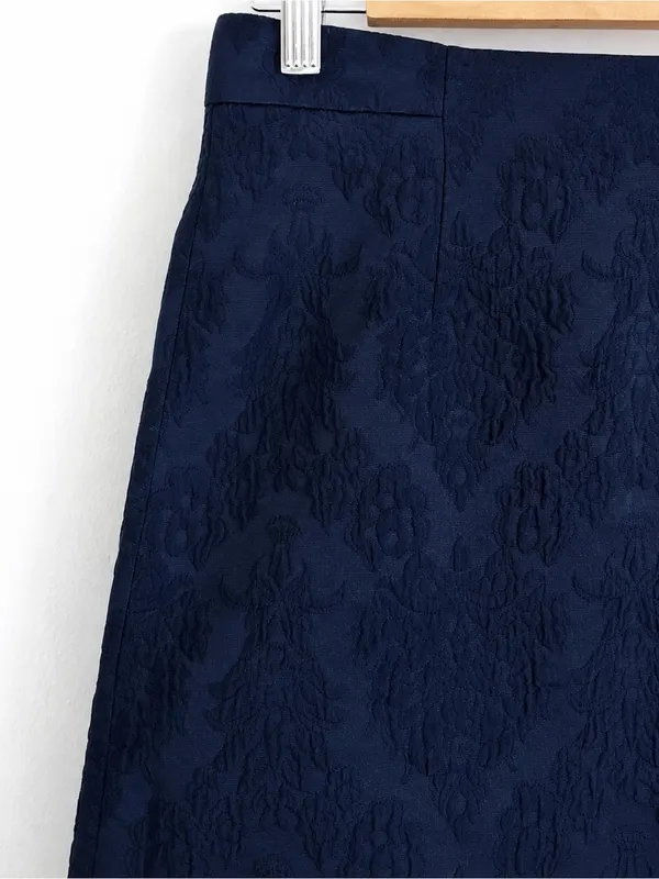 Zara Navy Mini Skirt - Image 4