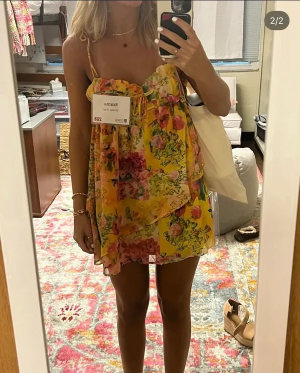 Floral Mini Dress - Image 2
