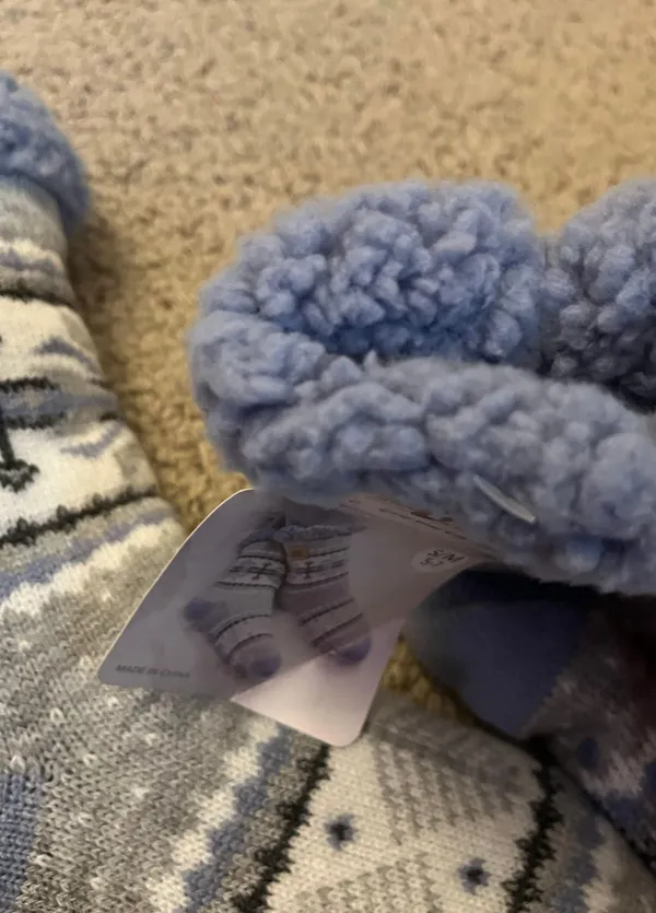 Women’s cabin socks soft & cozy Purple - Image 3