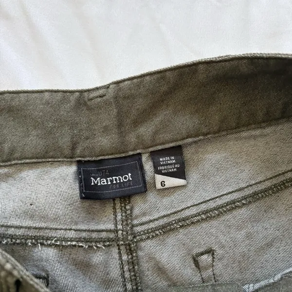 Marmot Mid Rise Skinny Jeans‎ Green Womens 6 Outdoor Hiking Causal Quiet Luxury - Image 8