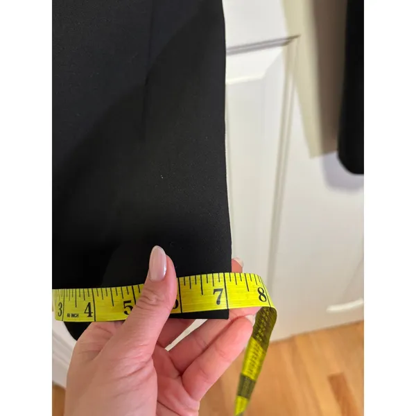 Zara Women's Black Tuxedo Dress Pants Satin Waistband Size L - Image 9