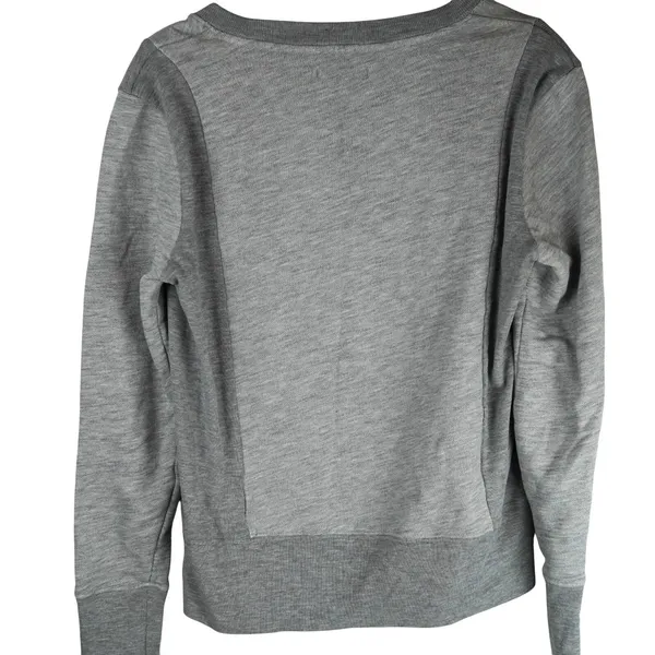 Madewell Hometeam Crewneck Sweater Size S Gray Colorblock Pullover‎ Knit Cotton - Image 9