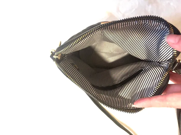 Black faux leather bag - Image 3