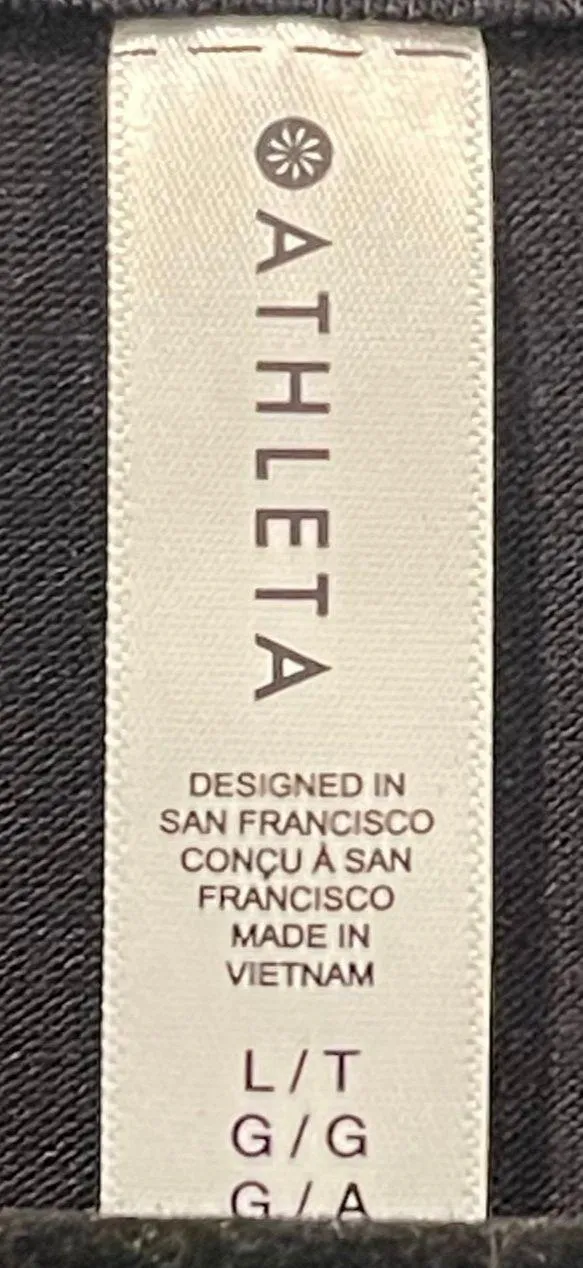ATHELTA Round Neck Short Sleeve Black Top - Image 2