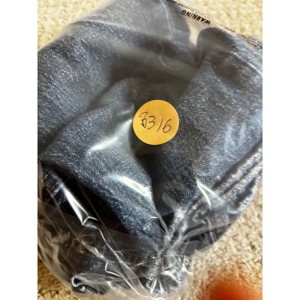Gap Mom Jean High Rise Size 24/00R Dark Wash Blue Distressed Vintage Style - Image 9