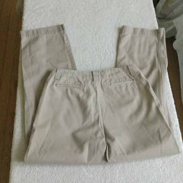 Gap Flat Front Bootcut Low Rise Khakis Y2K - Sz 4 - Image 11