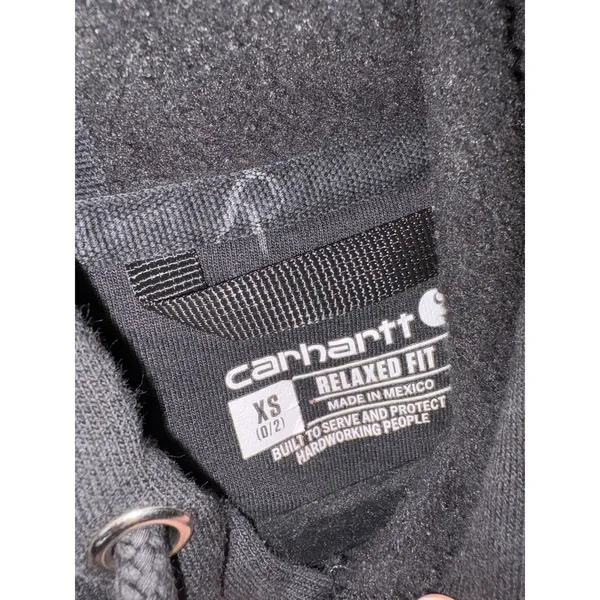 Carhartt Midweight Relaxed Fit Hoodie Sweatshirt Black C Logo Graphic Womens 3X - Image 3