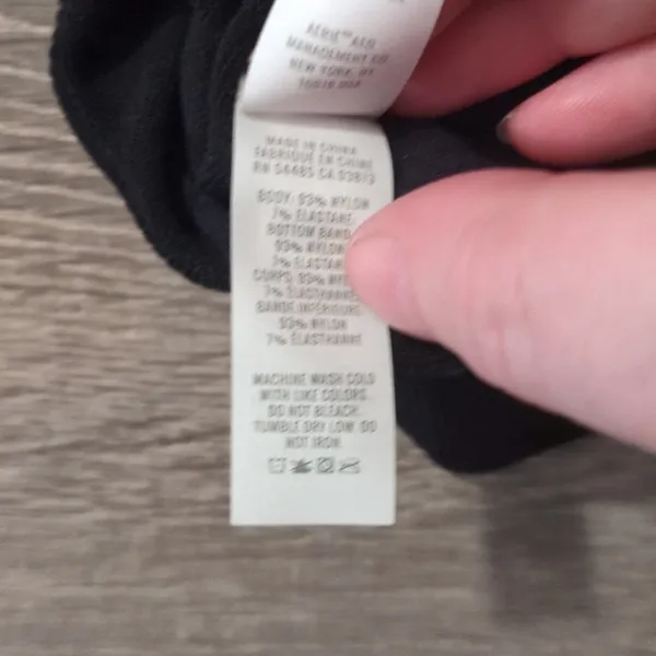 Aerie Offline Black Seamless Crop Top Size XS - Image 6
