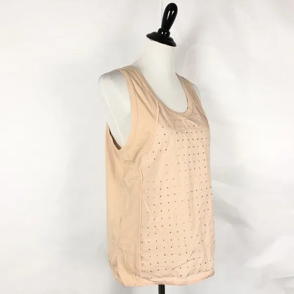 J. Crew Rhinestone Cami Tank Top Womens M Sparkly Embellished Jewel Pastel - Image 9