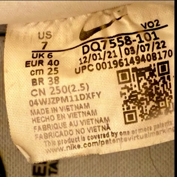 Nike x UNDERCOVER Womens Air Force 1 Shoes Low SP GORE-TEX White Sail Size 7 - Image 16