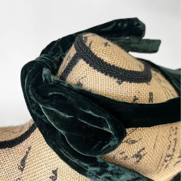 House of Harlow Mini Dress XS Dark‎ Green Coquette Velvet Bow Shoulder Cocktail - Image 13