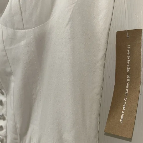 O.P.L White Midi Dress(Size XS) - Image 9