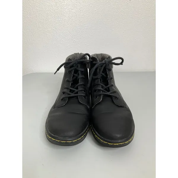 Dr. Martens Maelly Black Leather Herringbone Collar Boots Womens 9‎ US L JY004 - Image 2
