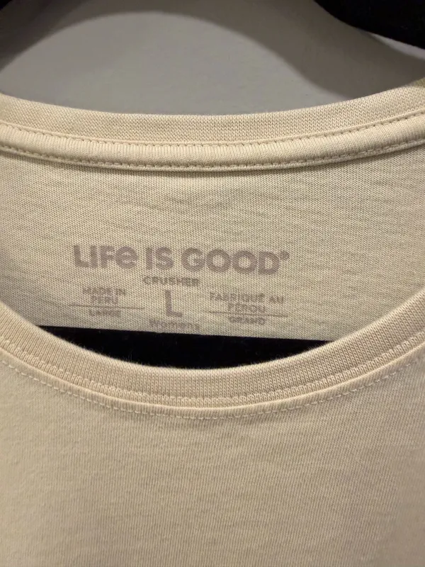 Life Is Good Jekyll Island GA Palm Scene Graphic Crusher Tee - Image 5