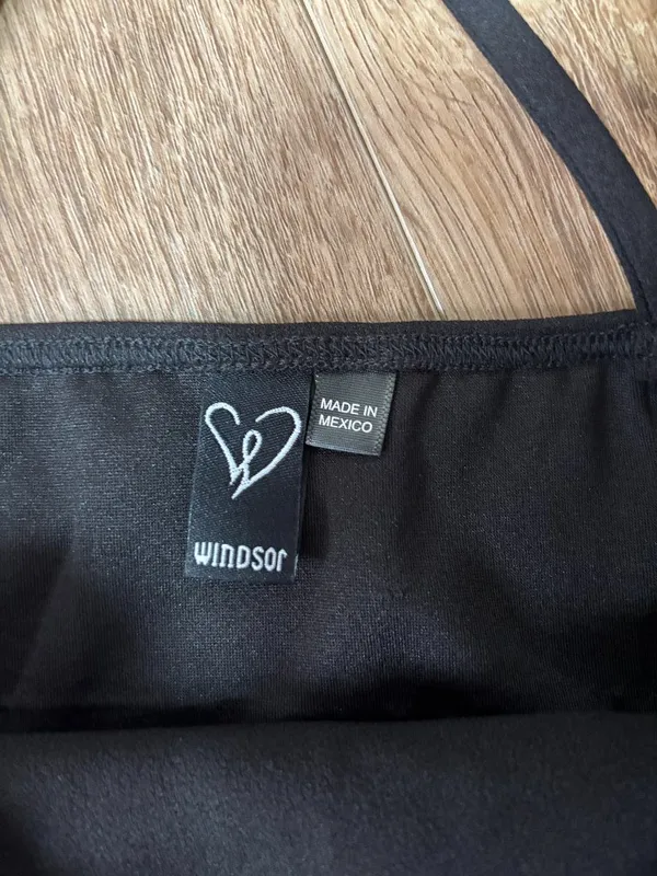 Windsor Black Midi Dress - Size Small - Image 3