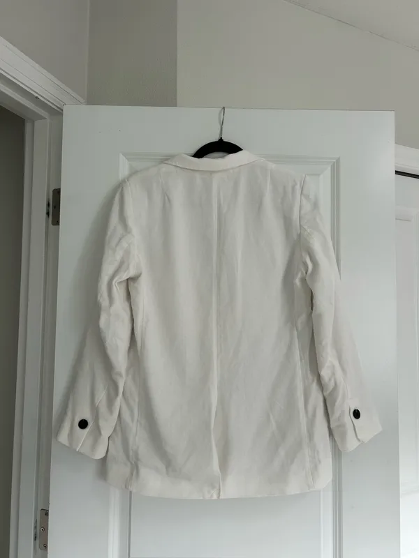 New H&M Linen Blend Blazer Jacket Size $57.99 - Image 4