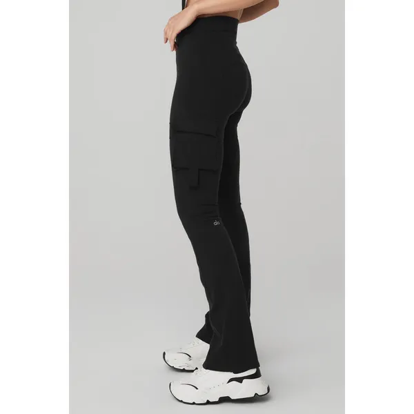 Alo Yoga High-Waist Catch The Vibe Flare Legging Black XXS - Image 2