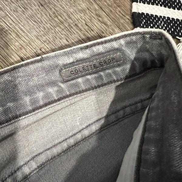 Agolde Colette Crop grey‎ wash 28 - Image 8
