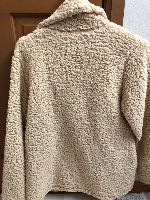 Sherpa Teddy Jacket Tan - Image 2