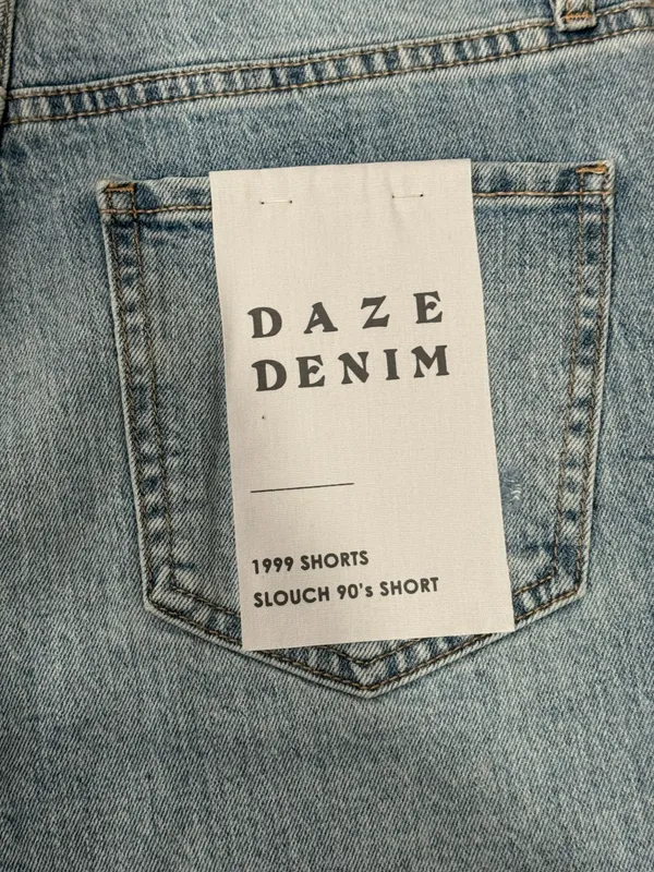 Daze Tough Love Slouch 90’s Shorts Blue Size 26 - Image 6