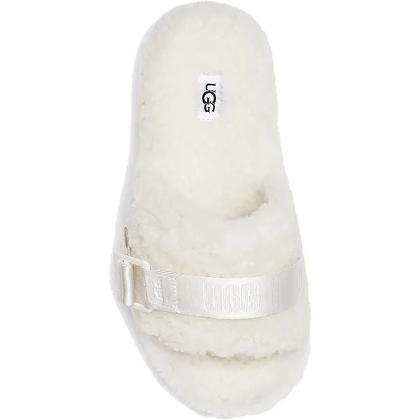 UGG Fluffita White Sheepskin Fluffy Sandals‎ - Image 3