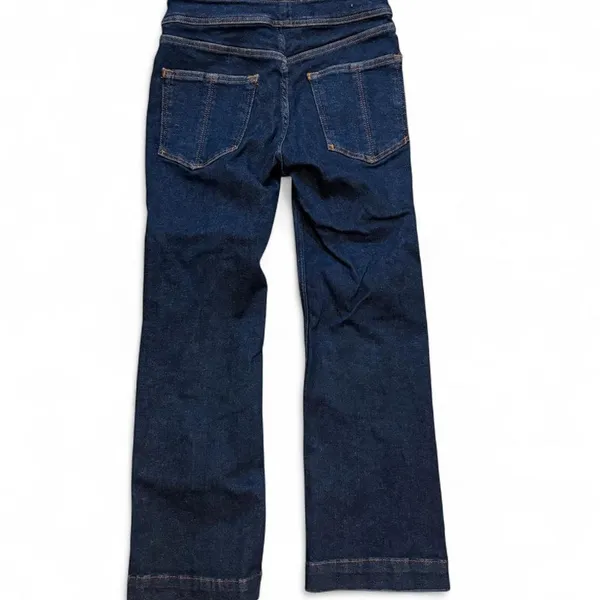 Pilcro Anthropologie Jeans 28 Dark Wash Flare Trouser Y2K 70s Style - Image 4