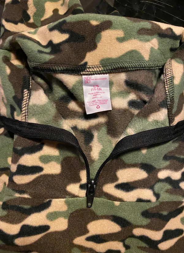 Camo Fleece Green Size L - Image 4