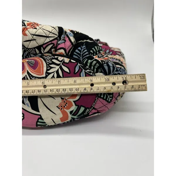 Vera Bradley Shoulder Bag Womens Medium Multicolor Quilted Floral Zip Pockets - Image 7