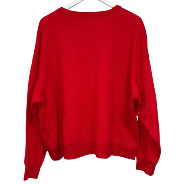 Merry & Bright Graphic Christmas Holiday Red Sweatshirt size 2X NWT Womens - Image 7