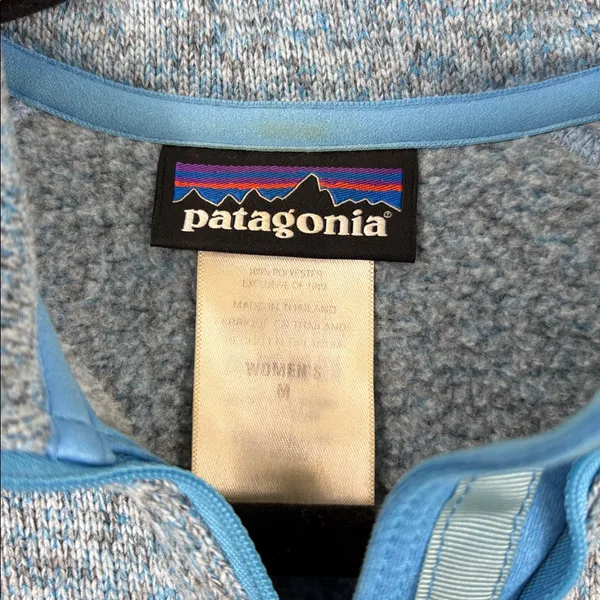 Patagonia Better Sweater Dusk Blue Women’s Size Medium Quarter Zip Fleece - Image 4
