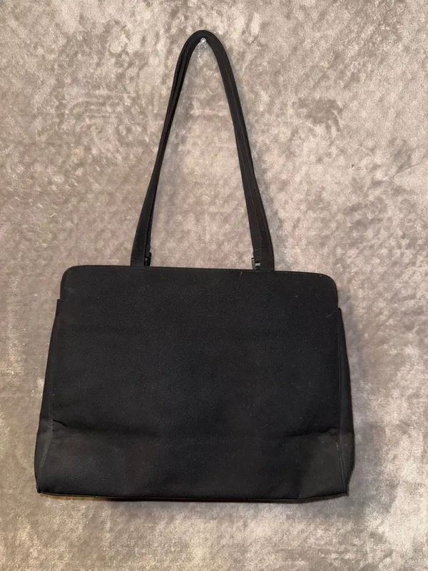 Villager A Liz Claiborne Company Black Structured Laptop Briefcase Tote - Image 11