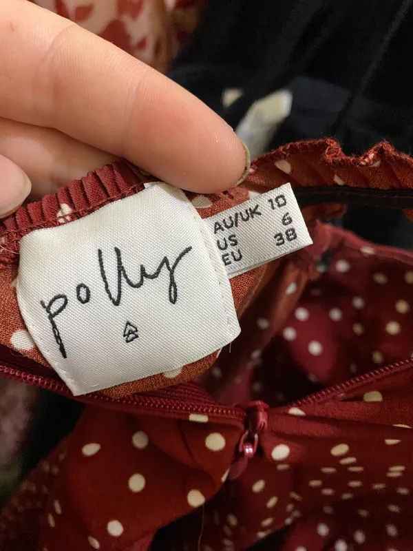 Princess Polly Red Polka Dot Dress - Image 3