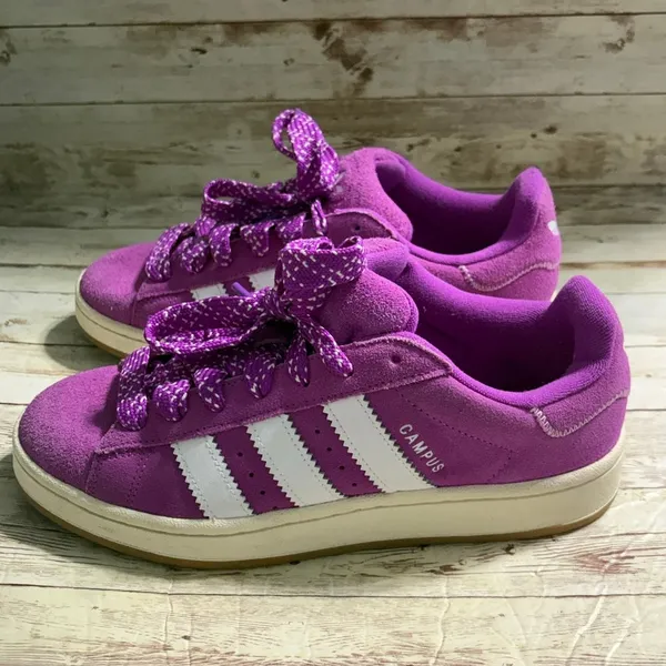 Adidas Campus OOs Purple Burst Sneaker Women's Size 9.5 Polka Dot Laces - Image 3