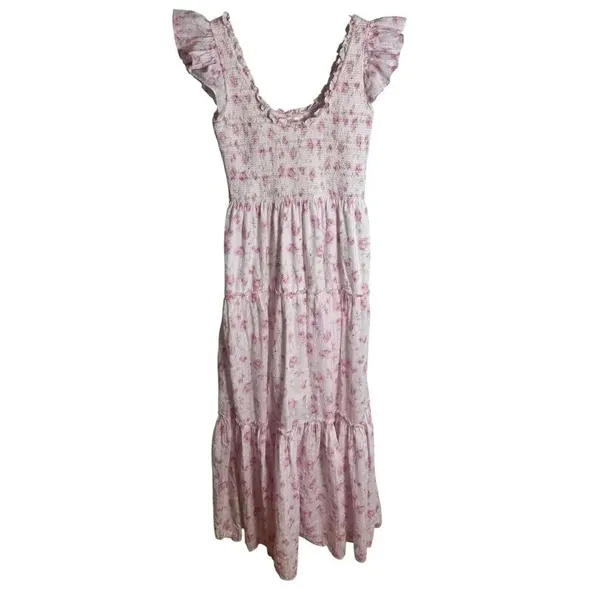 LoveShackFancy Chessie Blooming Floral Maxi Dress P - Image 2
