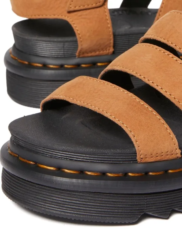 Dr. Martens Brown Blaire Athena Leather Sandals - Image 6