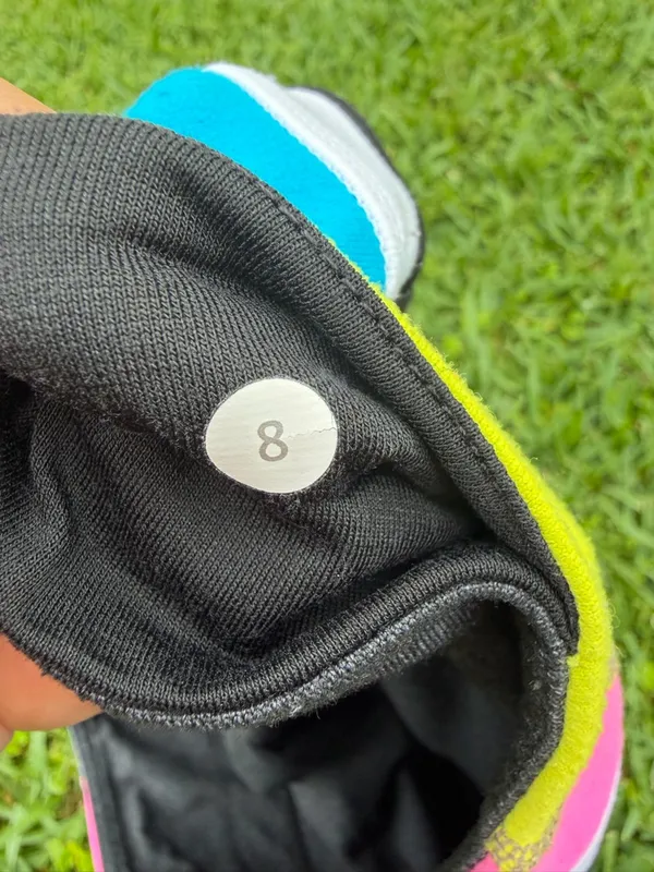 Lululemon Boogie Reversible Shorts Size 8 Gray Rainbow Waistband Low Rise Yoga - Image 3