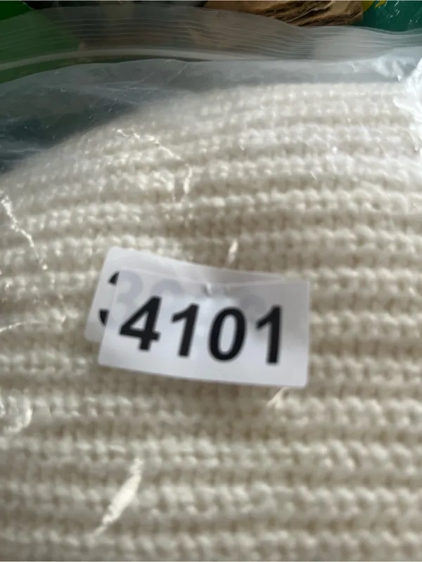 Lauren Ralph Lauren Ivory White Ribbed Sweater Mini Dress Large Quiet Luxury - Image 7