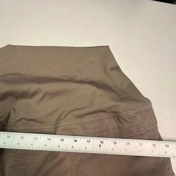 Isabel Maternity Utility Barrel Pants‎ Brown XXL Full Panel - Image 3