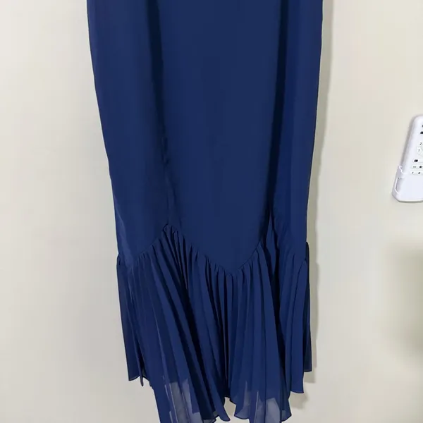 Petal & Pup Ashton Midi Dress Size L Navy Blue - Image 3