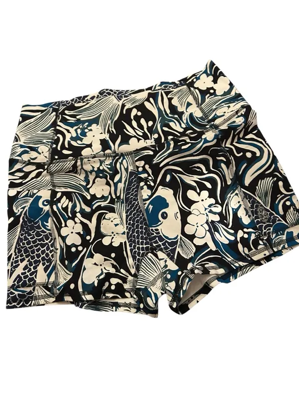 New Free People Movement Never Better Printed Shorts Fish floral large running - Image 3