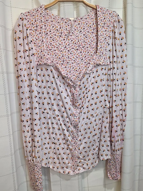 Free People Floral Button Down - Image 2