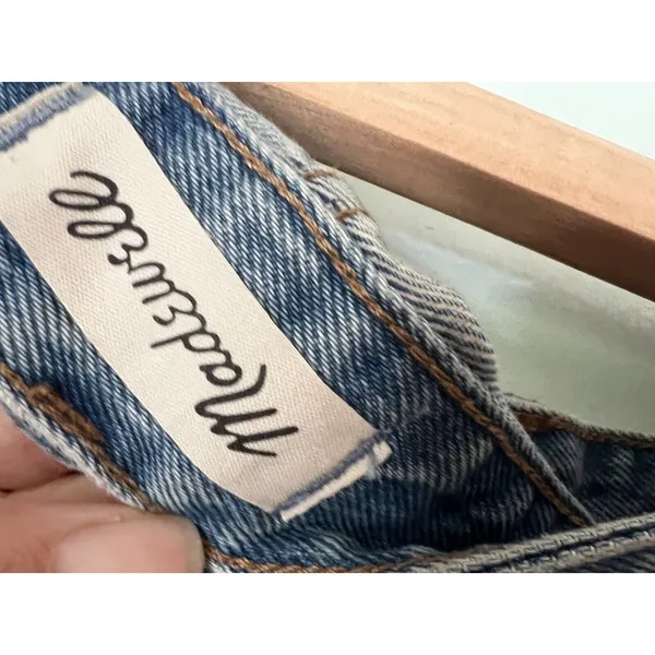 Madewell Shorts Womens Size 28 Blue Distressed Relaxed Short Length‎ Denim - Image 4