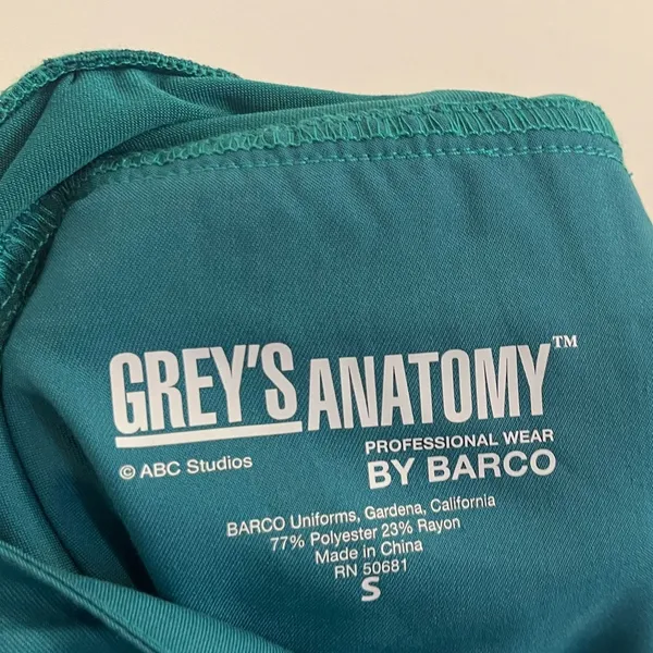 NWT Grey’s Anatomy By Barco Tie Front Cargo Pants Hunter Green Small - Image 8